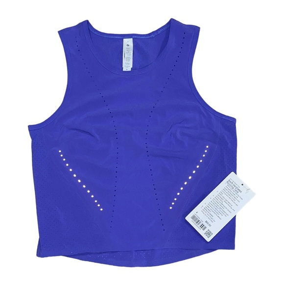 NWT Lululemon Charged Indigo Swift Ventilated Running Tank Size 4 - Picture 8 of 10